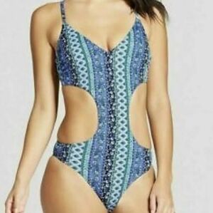 XHILARATION Cut‎ Open One Piece Swimwear